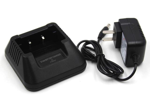 (2-Pack) Li-ion Battery Desktop Charger for Baofeng UV-5R UV-5RA UV-5RB UV-5RC UV-5RD UV-5RE UV-5RePlus TYT TH-F8 Two Way Radio