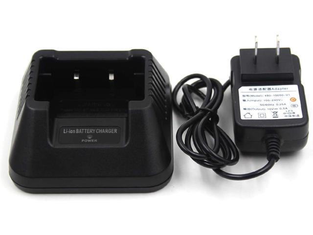 (2-Pack) Li-ion Battery Desktop Charger for Baofeng UV-5R UV-5RA UV-5RB UV-5RC UV-5RD UV-5RE UV-5RePlus TYT TH-F8 Two Way Radio