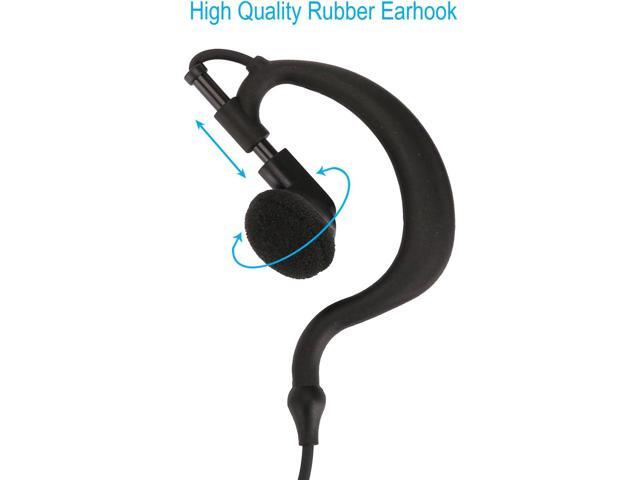 Single Wire Earhook Earpiece for Baofeng Radios BF-F8HP BF-F9 UV-82 UV-82HP UV-82C UV-5R UV-5R5 UV-5RA UV-5RE UV-5X3 V2+ and BTECH Retevis TYT...
