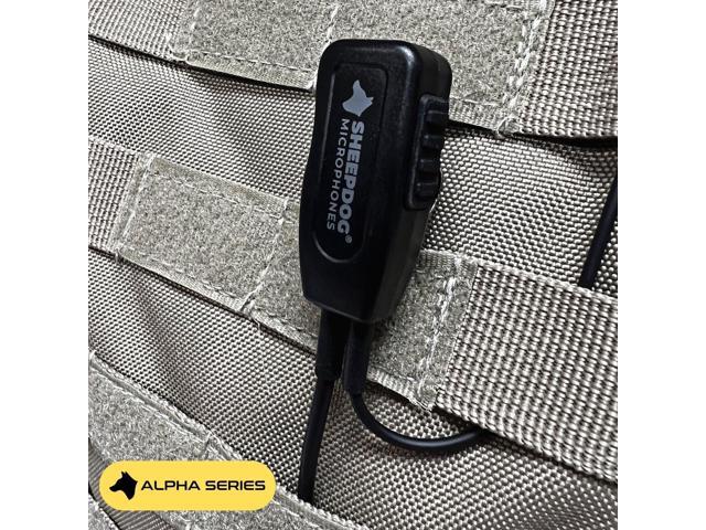 Sheepdog Quick Disconnect Police Lapel Mic, Compatible with Motorola APX 6000 APX 7000 APX 8000 and APX 4000 Radios, Law Enforcement Earpiece Headset