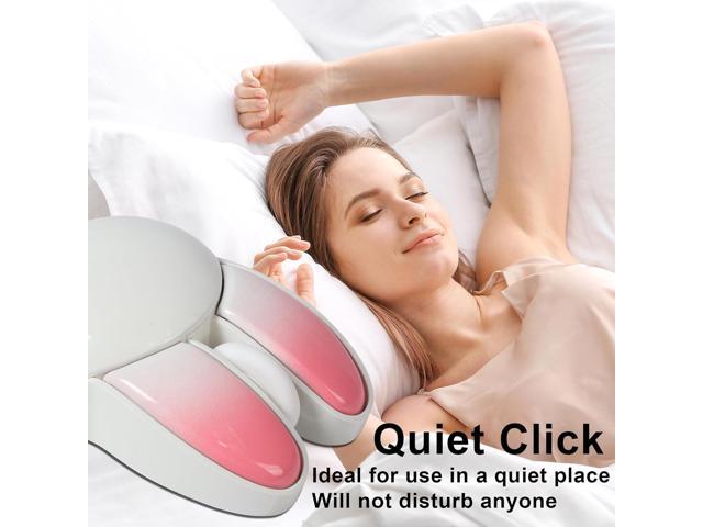 Wireless Mouse Cute Bunny Bluetooth Dual-Mode Computer Mouse Small Quiet USB Optical Silent Kawaii Rabbit Travel Cordless Mice with 1200DPI for PC...