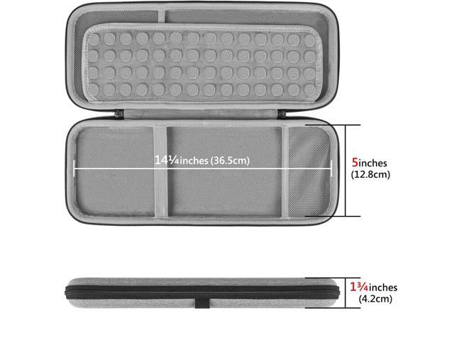 Geekria Hard Case Compatible with APPL Magic Keyboard + Magic Mouse Wireless Keyboard and Mouse Combo (Light Grey)