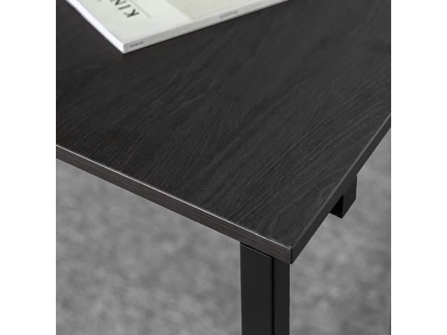 ZINUS Luke 53 Inch Black Metal Corner Desk / L-Shaped Computer Desk / Office Desk / Easy, Bolt Free Assembly