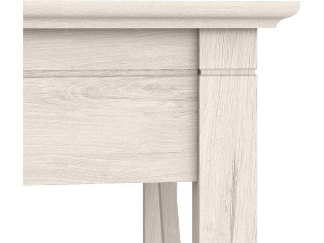 Bush Furniture Key West 48W Writing Desk in Linen White Oak