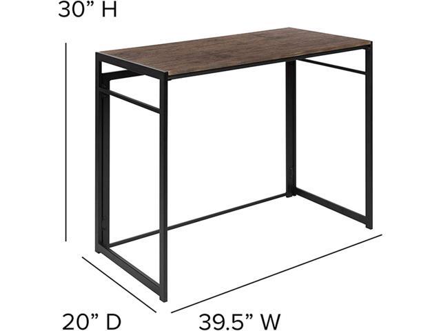 Flash Furniture Walker Rustic Home Office Folding Computer Desk - 40'