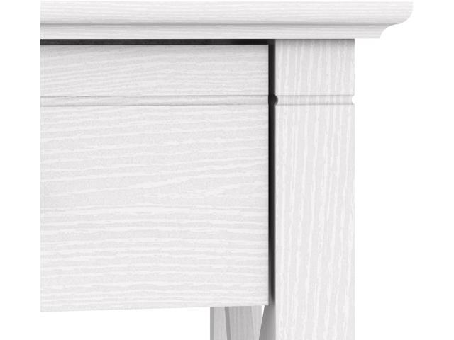 Bush Furniture Key West 48W Writing Desk in Pure White Oak