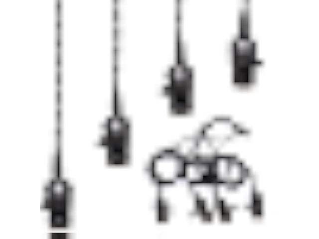 Aokpsrt Vintage Pendant Light Sockets Light Cord Kit with Switches, E26/E27 Solid Industrial Sockets Cord Lamp HolderBlack