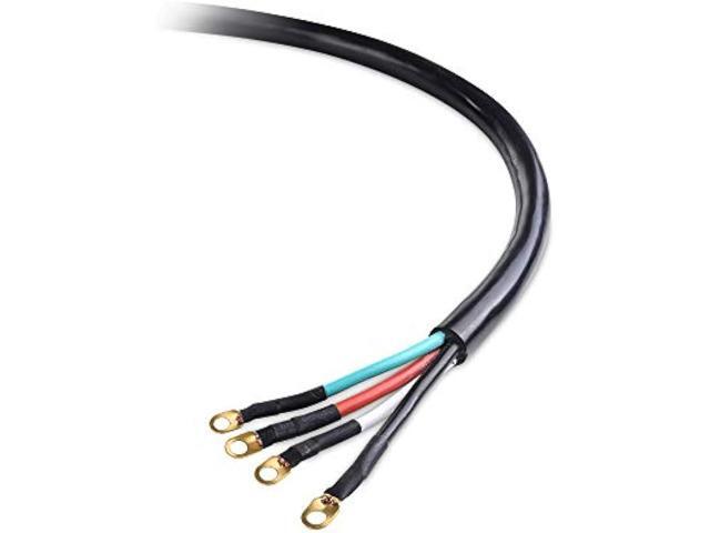 Cable Matters 4 Prong Dryer Cord 10 ft (30 AMP Appliance Power Cord with Dryer Plug, Dryer Power Cord) - 10 Feet (NEMA 14-30P to 4-Wire)