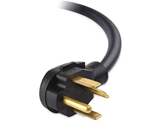 Cable Matters 4 Prong Dryer Cord 10 ft (30 AMP Appliance Power Cord with Dryer Plug, Dryer Power Cord) - 10 Feet (NEMA 14-30P to 4-Wire)