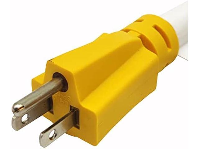 Parkworld 691968 Shore Power Adapter Cord Household 15A Male 5-15P to L5-30R RV/Camper/Marine 30A Female with Locking Ring (1FT)