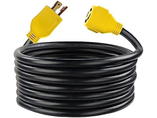Dumble 30 AMP RV Power Cord for Generator & Transfer Switch 10ft Long Reach 30A Power Cable Camper Power Extension