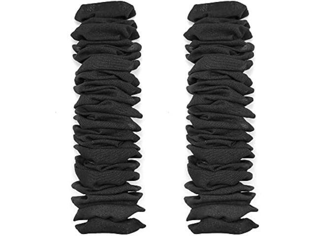 ECUDIS 2 Packs Chandelier Chain Cover Cord Cover 6 Feet, Great for Lamps, Light Fixtures, and Desks, Cable Management, Black