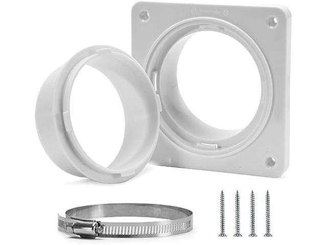 VIWINVELA Dryer Vent Hose Connector Kit - Dryer Vent Wall Plate - Dryer Duct Connector Wall Vent with Quick Connect & Disconnect Dryer Dock...