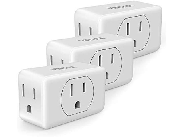 Multi Plug Outlet Extender, VINTAR 3 Outlet Adapter, Multiple Outlet Splitter, Grounded Wall Tap Adapter, Power Plug Expander for Travel Home...