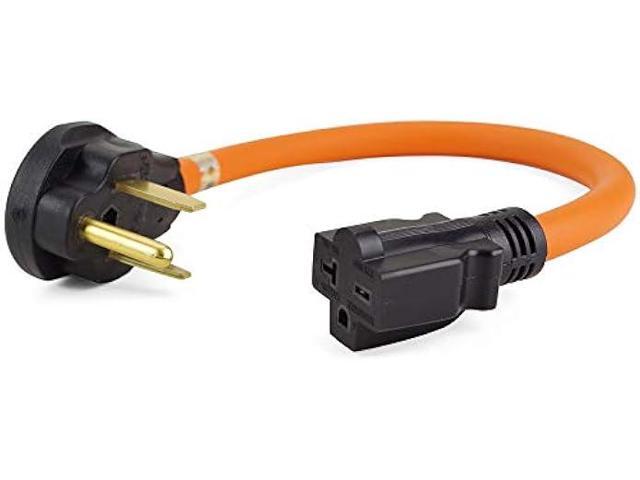 1.5 FT NEMA 6-50P to 6-20R Welder Adapter Cord,Electric Vehicle Charging Adapter,50 to 30 Amp,250V,STW 12AWG*3C Cable and The Cable UL...