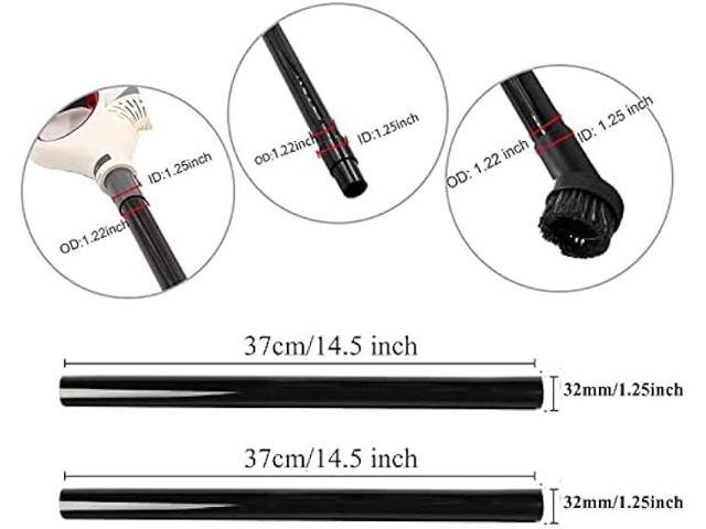 GEBDSM Vacuum Attachments, 1 1/4 Vacuum Cleaning Tools Kit for Shop Vac Accessories with 32mm/ 1.25 Extension Wands and Hose Adapter, 8 Pack