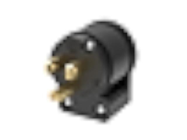 Journeyman-Pro 515AN 15 Amp 120-125 Volt, NEMA 5-15P, 2Pole 3Wire, Straight Blade, 90 Degree Right Angle Male Plug Replacement Cord Connector...