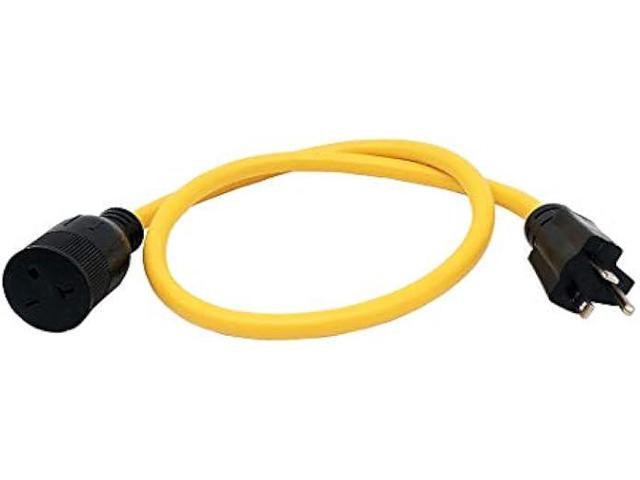 Parkworld 885736 NEMA 6-20 Extension Cord 6-20P to 6-20R (T Blade Female Also for 6-15R Adapter) 250V, 20A, 5000W (3FT)