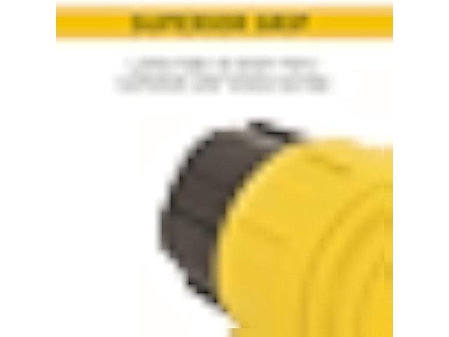 Legrand - Pass & Seymour Straight Blade Plug Connector with 3 Wire Watertight Connector, Yellow Rubber Watertight Connector, 15 Amp, 125 Volt...