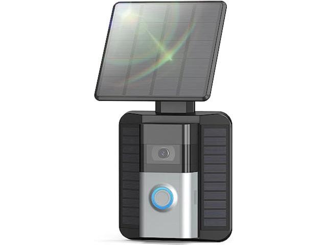 QIBOX Solar Charger Compatible with Video Doorbell (2nd Generation - 2020 Release), Video Doorbell 4/3/3 Plus/Battery Doorbell Plus, 2.9W...