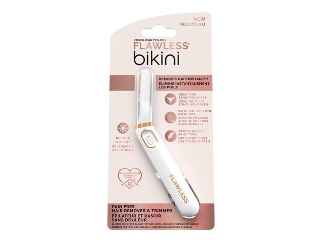 Finishing Touch Flawless Bikini Shaver and Trimmer Hair Remover for Women, Dry Use Electric Razor, Personal Groomer for Intimate Ladies Shaving, No...