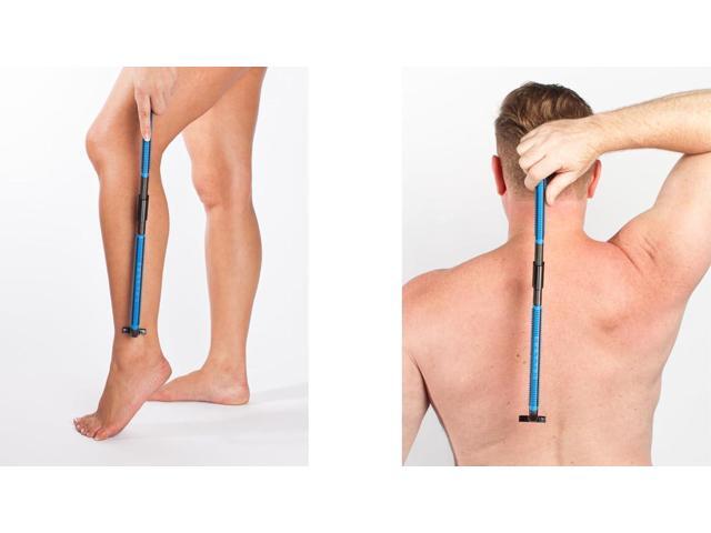 EVOLVE Body Razor Back Shaver Leg Shaver Face Shaver Long Sturdy Folding Handle - 4 Cartridges Included - Shave Wet or Dry - Better Control -...