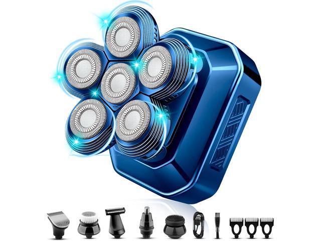 Head Shavers for Bald Men, 2024 Upgrade Bald Head Shaver for Men, 6-in-1 Grooming Kit with Nose Hair Trimmer, Beard Trimmer for Men, Waterproof and...
