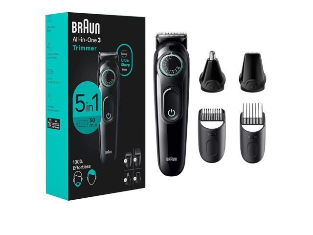 Braun All-In-One Style Kit Series 3 3450, 5-in-1 Trimmer for Men with Beard Trimmer, Ear & Nose Trimmer, Hair Clippers & More, Ultra-Sharp Blade,...