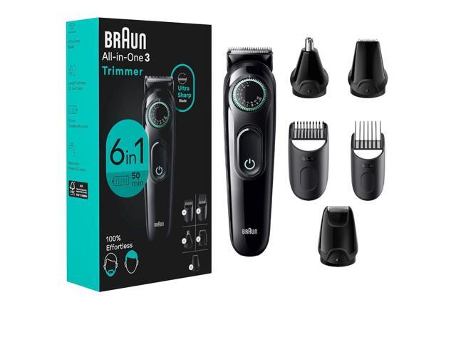 Braun All-in-One Style Kit Series 3 3460, 6-in-1 Trimmer for Men with Beard Trimmer, Ear & Nose Trimmer, Hair Clippers & More, Ultra-Sharp Blade,.