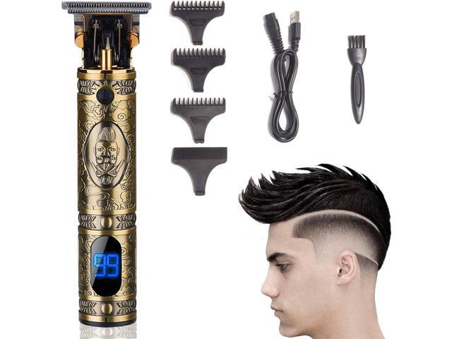 Beard Trimmer for Men, Professional Hair Clippers T-Blade Zero Gapped Cordless Mens Hair Trimmer Rechargeable Haircut & Grooming Kit LED Display