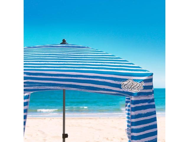 Beach Cabana - Easy to Set Up Canopy, Waterproof, Portable 6' x 6' Beach Shelter, Included Side Wall, Shade with UPF 50+ UV Protection, Ultimate...