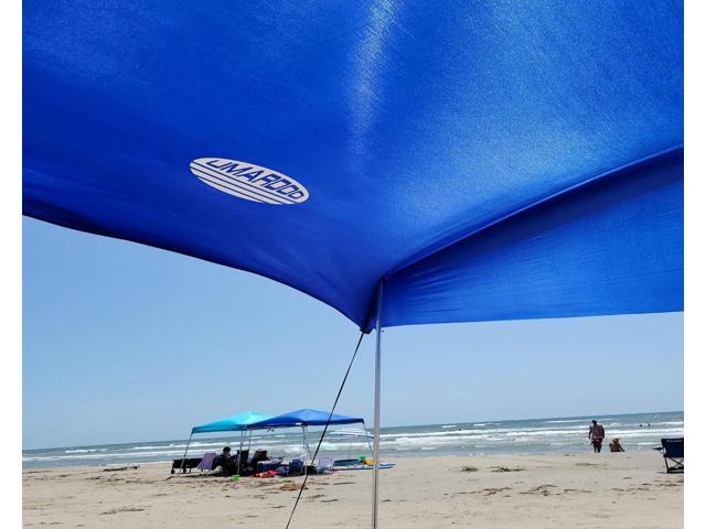 UMARDOO Family Beach Tent Canopy Sun Shade Portable 10×10FT, Large Wind Resistance Beach Sun Shelter Easy Setup with Packable Carry Bag for Outdoor...