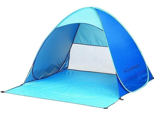 Automatic Pop Up Instant Portable Outdoors Quick Cabana Beach Tent Sun Shelter