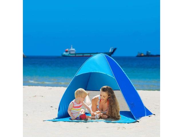 Automatic Pop Up Instant Portable Outdoors Quick Cabana Beach Tent Sun Shelter