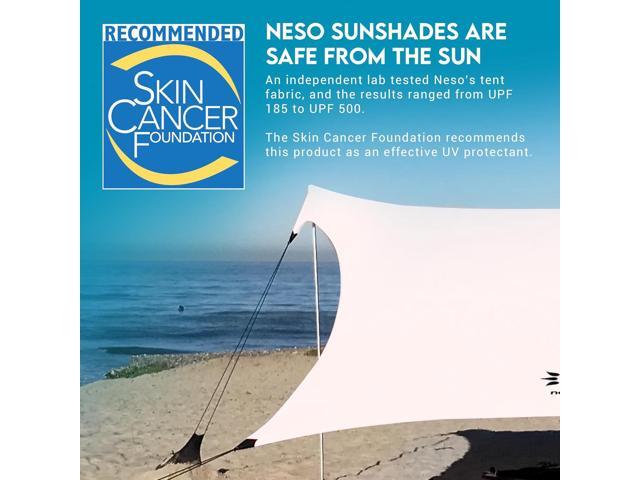 Neso Gigante - Portable Beach Tent - Ideal to Enjoy with Family and Friends - UPF 50+, Water-Resistant, and Lightweight - White, 11' x 11'