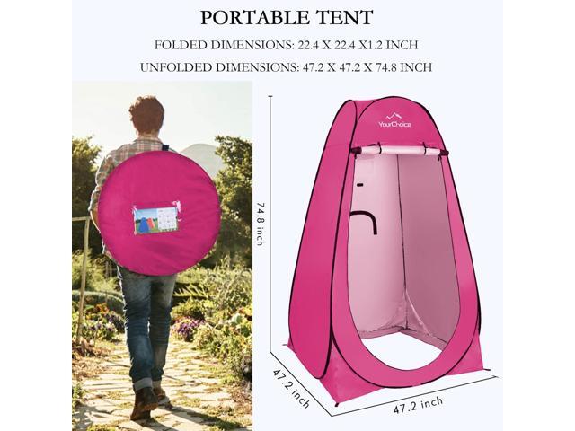 Your Choice Privacy Tent - Pop Up Shower Changing Toilet Tent Portable Camping Privacy Shelters Room 6.2 FT Tall with Carrying Bag for Outdoors...