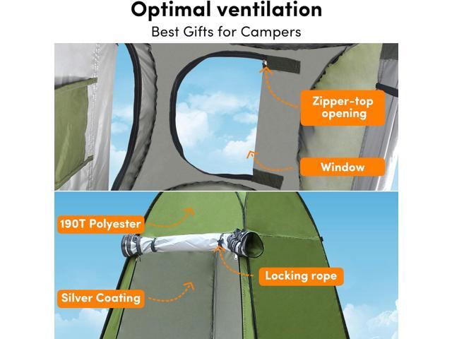Pop Up Privacy Tent Camping Shower Tent, Instant Tent Easy Set Up and Foldable, Pop Up Shower Tent Changing Tent Privacy Tent for Portable Toilet,...