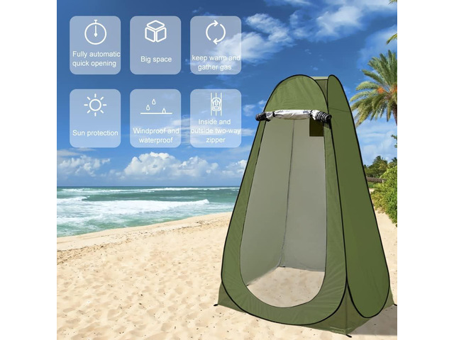 Pop up Privacy Tent Portable Camping Tent Outdoor Toilet Shower Tent Changing Dressing Room Fashion Privacy Shelter for Picnic Waterproof Bathroom