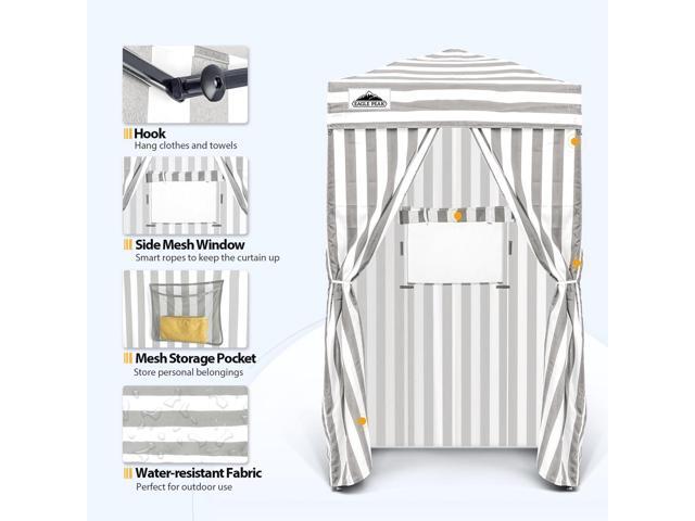 EAGLE PEAK Flex Ultra Compact 4x4 Pop-up Canopy, Sun Shelter, Changing Room, Portable Privacy Canopy Cabana for Pool, Fashion Photoshoots, or...
