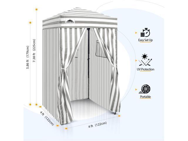EAGLE PEAK Flex Ultra Compact 4x4 Pop-up Canopy, Sun Shelter, Changing Room, Portable Privacy Canopy Cabana for Pool, Fashion Photoshoots, or...