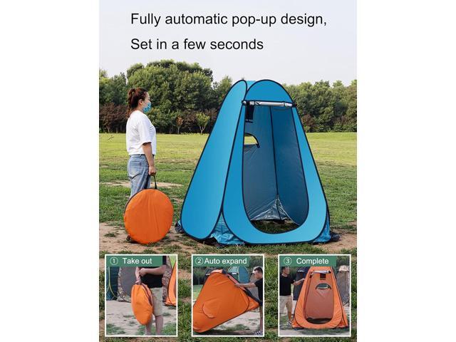 1-2 Person Portable Pop Up Shower Privacy Shelter Tents with 3 Windows, Waterproof UV Protection Picnic Camping Fishing Shelter Tent, Outdoor...