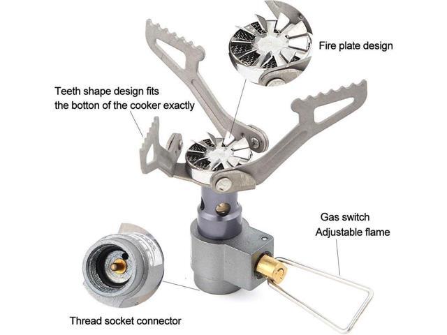 BRS Stove BRS 3000T Stove Ultralight Titanium Backpacking Stove Portable Propane Camping Stove Only 26g