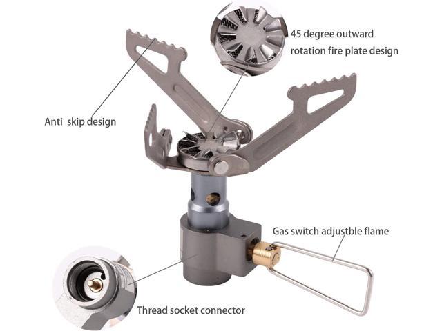 BRS Stove BRS 3000T Stove Ultralight Backpacking Stove Portable Pocket Stove Titanium Camping Gas Burner only 26g with 1 Extra Backup O-Ring