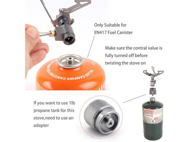 BRS Stove BRS 3000T Stove Ultralight Backpacking Stove Portable Pocket Stove Titanium Camping Gas Burner only 26g with 1 Extra Backup O-Ring