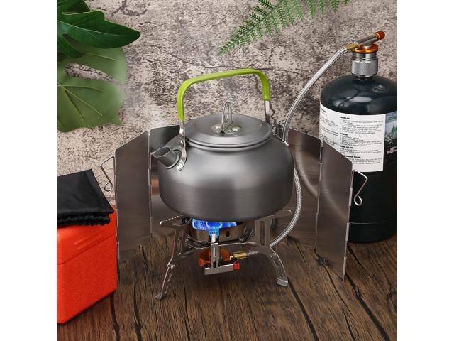 Odoland 3500W Windproof Camp Stove Camping Gas Stove with Windscreen, Fuel Canister Adapter, Piezo Ignition, Carry Case, Portable Collapsible Stove...