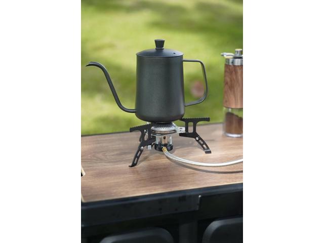 ONLYFIRE Portable Camping Gas Stove, Small Camping Stove with Piezo Ignition, 1LB Propane Tank Adapter, Mini Camp Stove with Carry Bag for Outdoor...