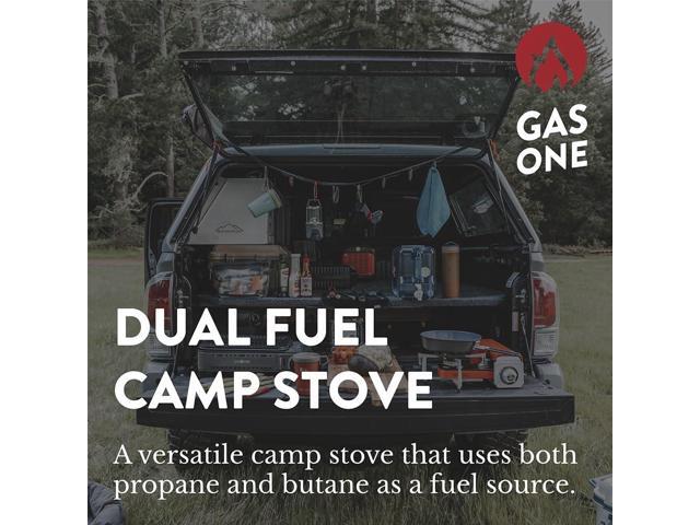 Gas One GS-3400P Propane or Butane Stove Dual Fuel Stove Portable Camping Stove - Patent Pending - with Carrying Case Great for Emergency...