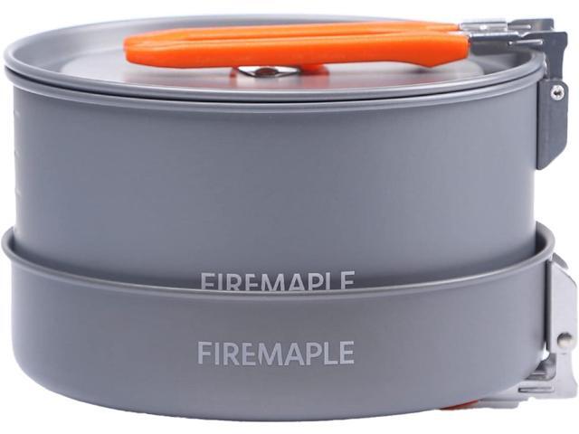 Fire-Maple Feast 4 Piece Camping Cookware Cookware Cookware Kit Outdoor Cookware Set with Pots, Kettle, Saucepans and Spatula for Hiking Fishing...