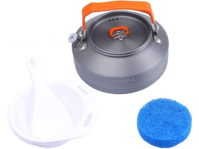 Fire-Maple Feast 4 Piece Camping Cookware Cookware Cookware Kit Outdoor Cookware Set with Pots, Kettle, Saucepans and Spatula for Hiking Fishing...