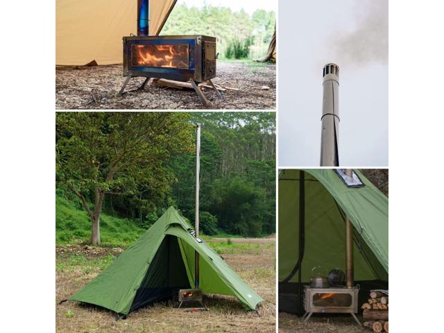 FIREHIKING Titanium Stove TOLA Portable Folding Tent Ta1 Stove 3.4lb for Camping Backpacking Hunting Cooking
